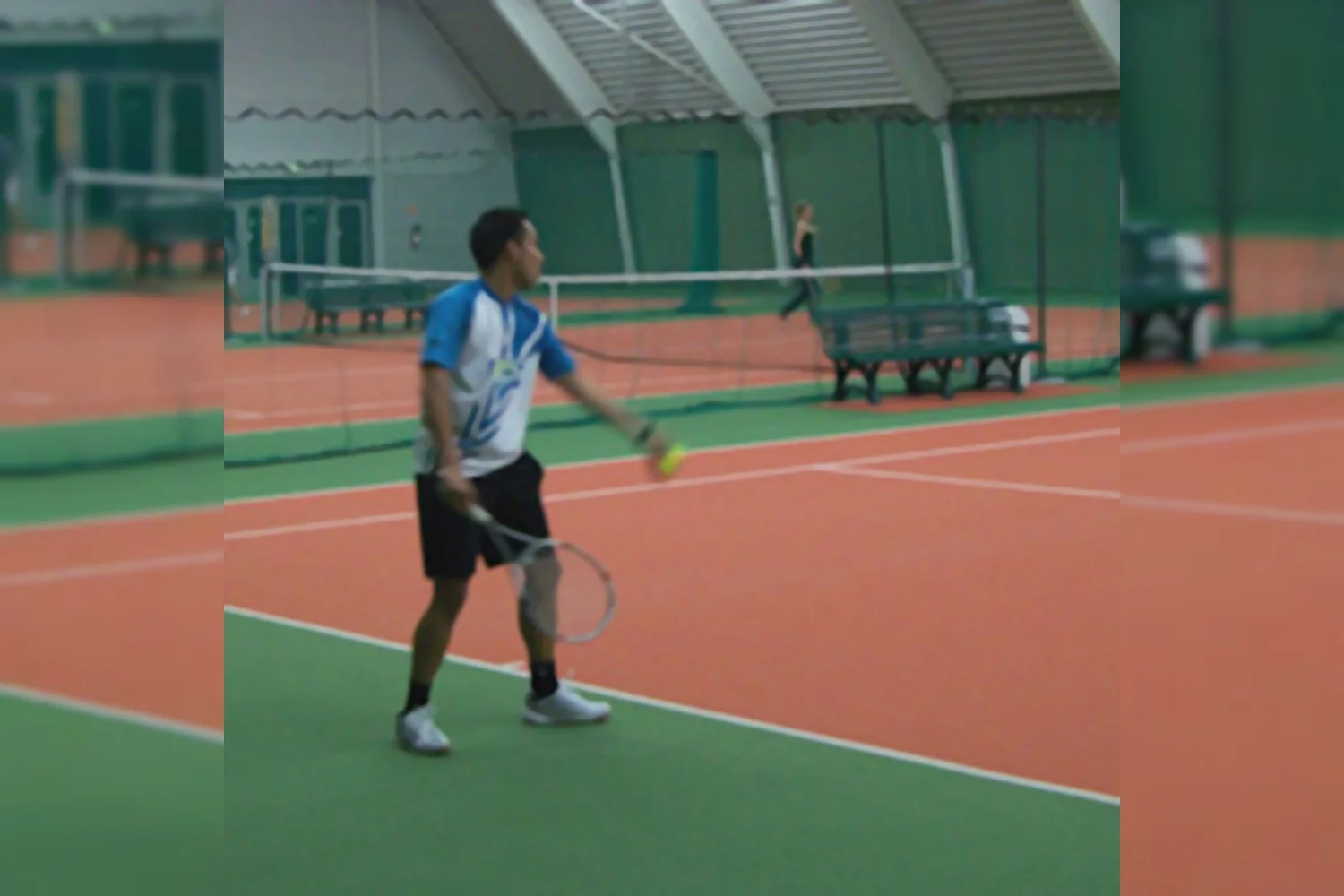 Racketlonnen met Dicky Palyama