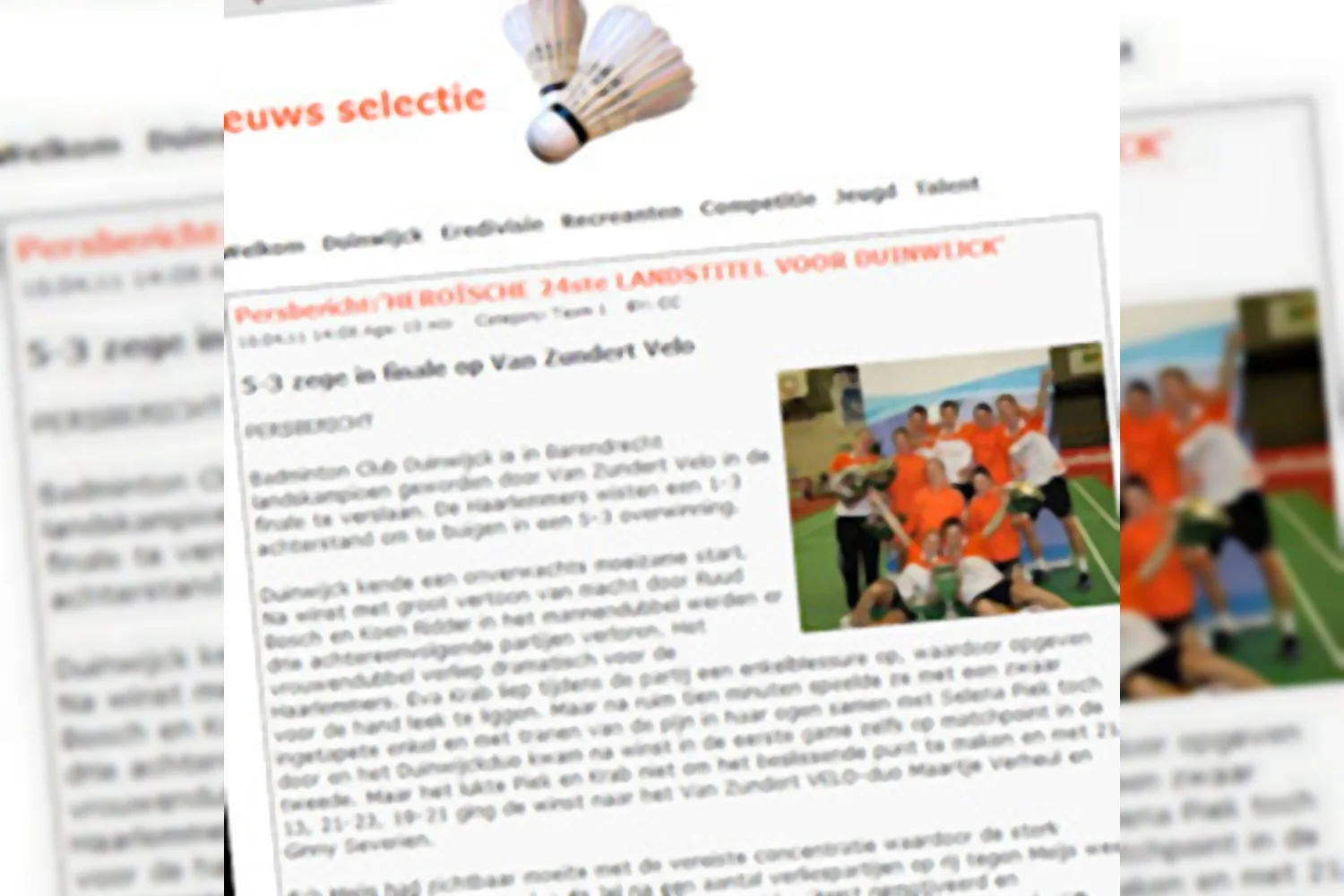 HeroÃ¯sche 24e landstitel voor Duinwijck