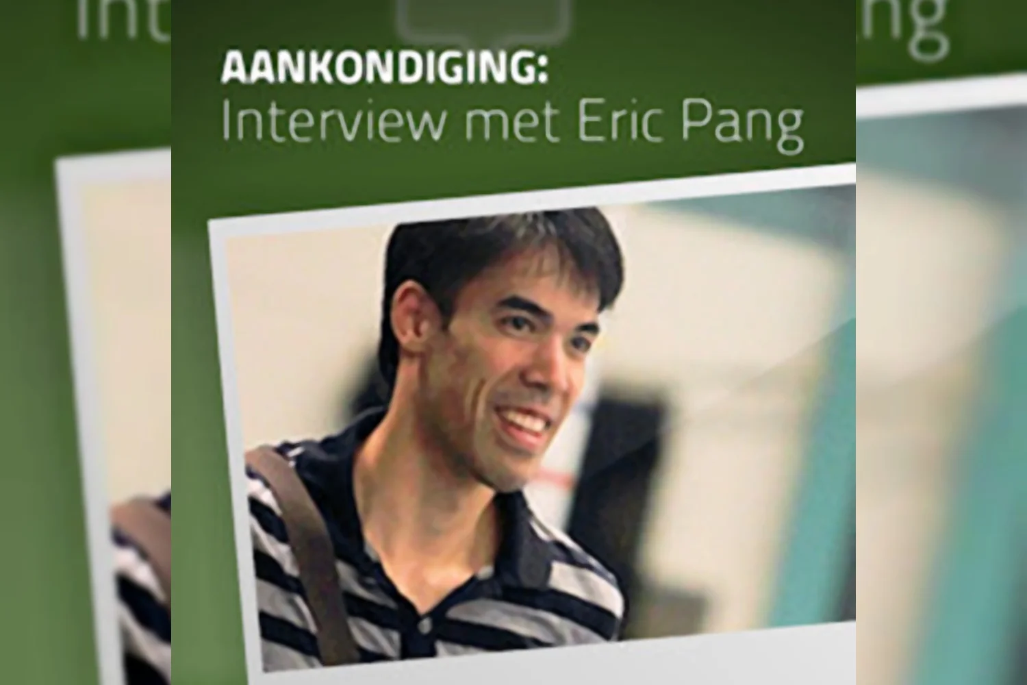 Binnenkort: in gesprek met Eric Pang