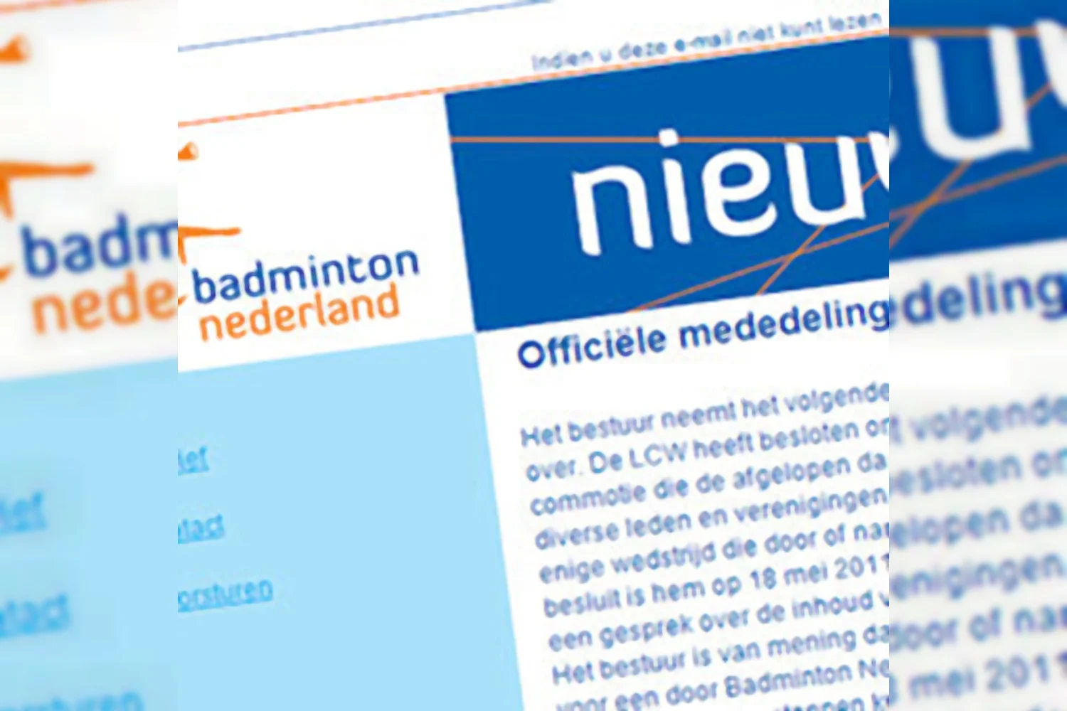 Offici&euml;le mededeling LCW over scheidsrechter Jeffrey Boekstaaf