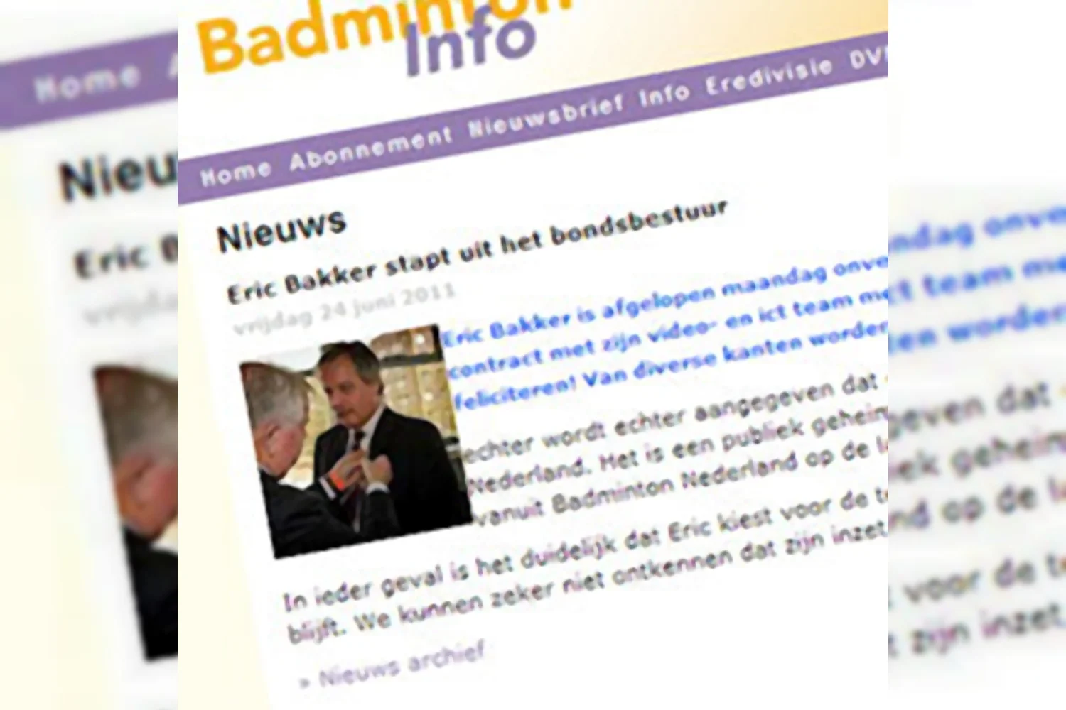 Niets is wat het lijkt in het badminton!