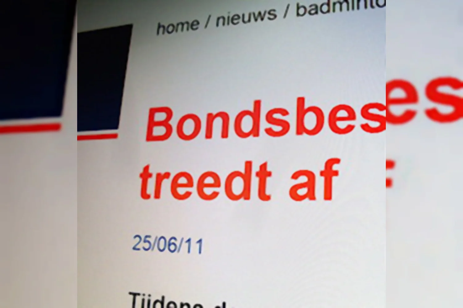 Bondsbestuur Badminton Nederland treedt af