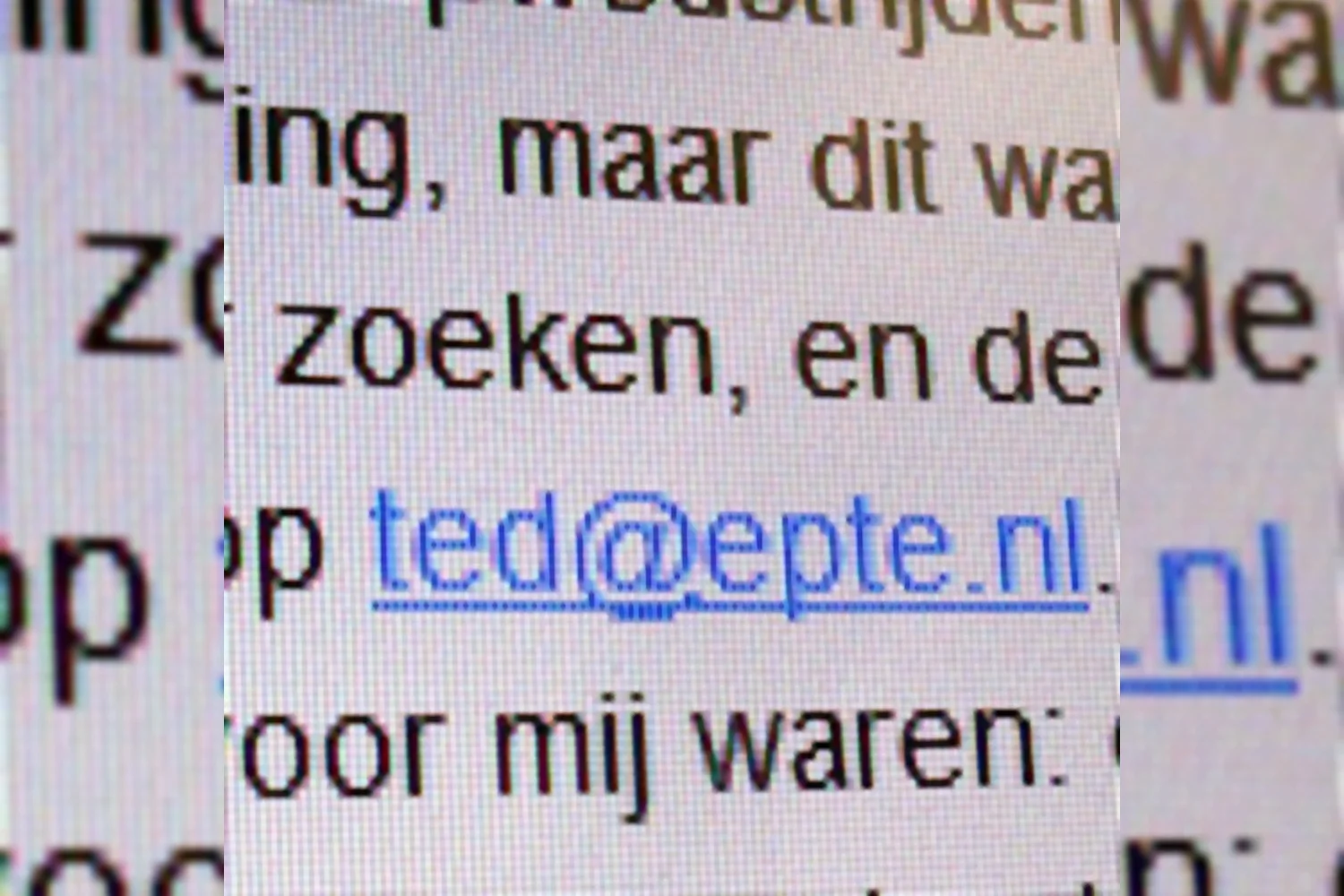 Eerste reactie Ted van der Meer zelf