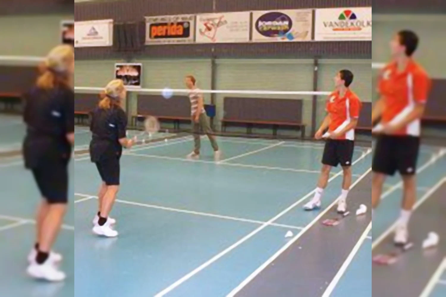 Eerste clinic van Meijs en sponsor MR Badminton
