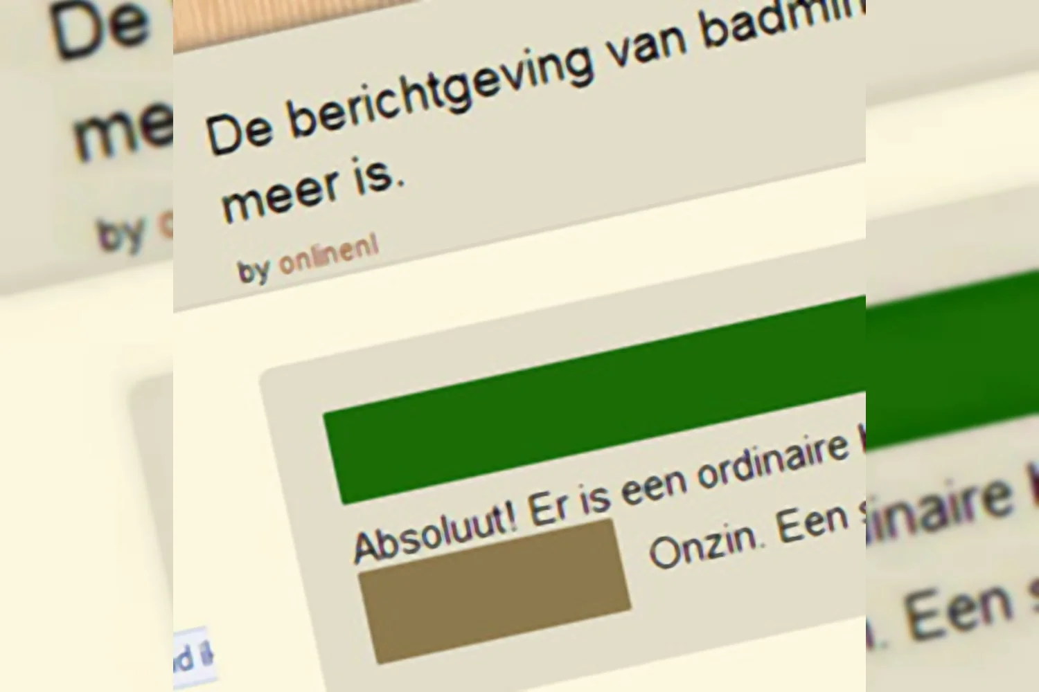 badmintonline.nl oorzaak exit Rob Ridder?