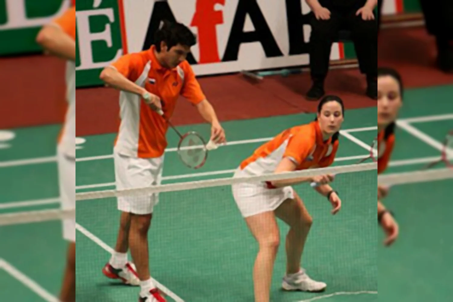 De Nederlandse gemengddubbels in Londen