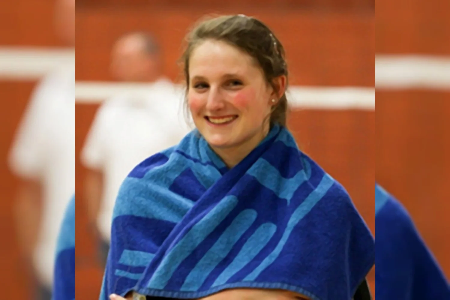 Kirsten van der Valk in de startblokken voor haar WJK