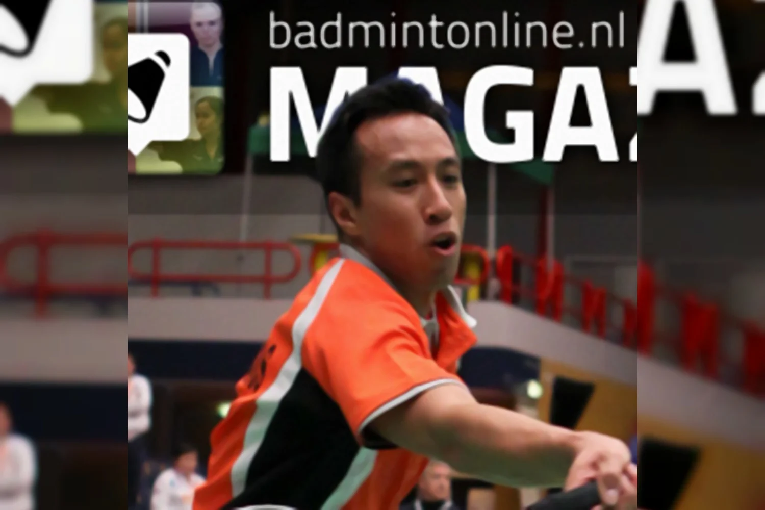 Dit is de cover van het allereerste badmintonline.nl MAGAZINE!