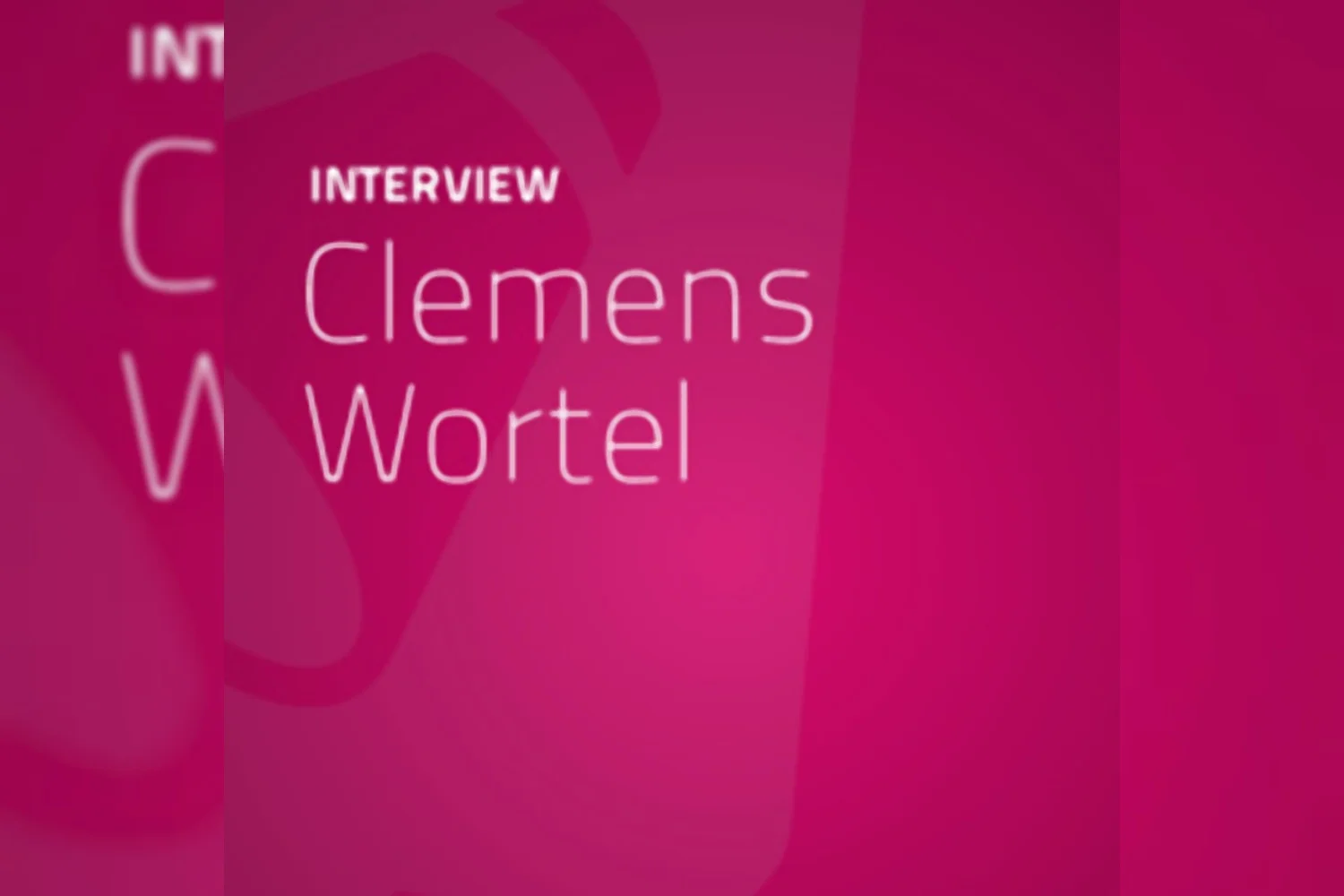 Interview met Clemens Wortel: 'Verandering of voortgang?'