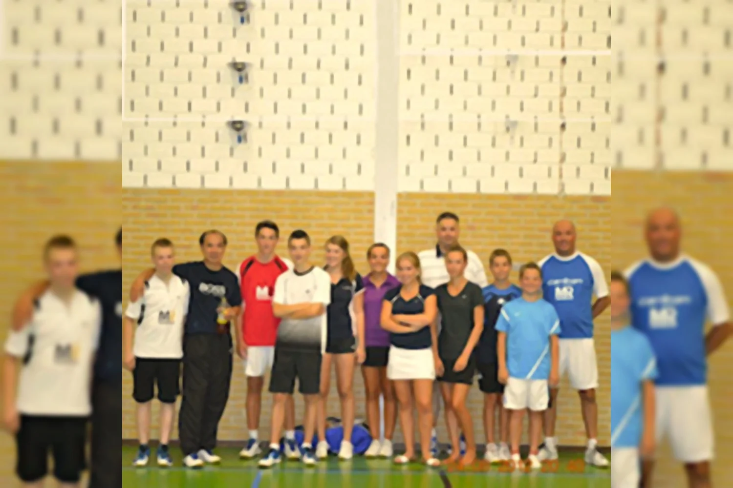 Fabian Pang bij de Badminton School Noord-Limburg