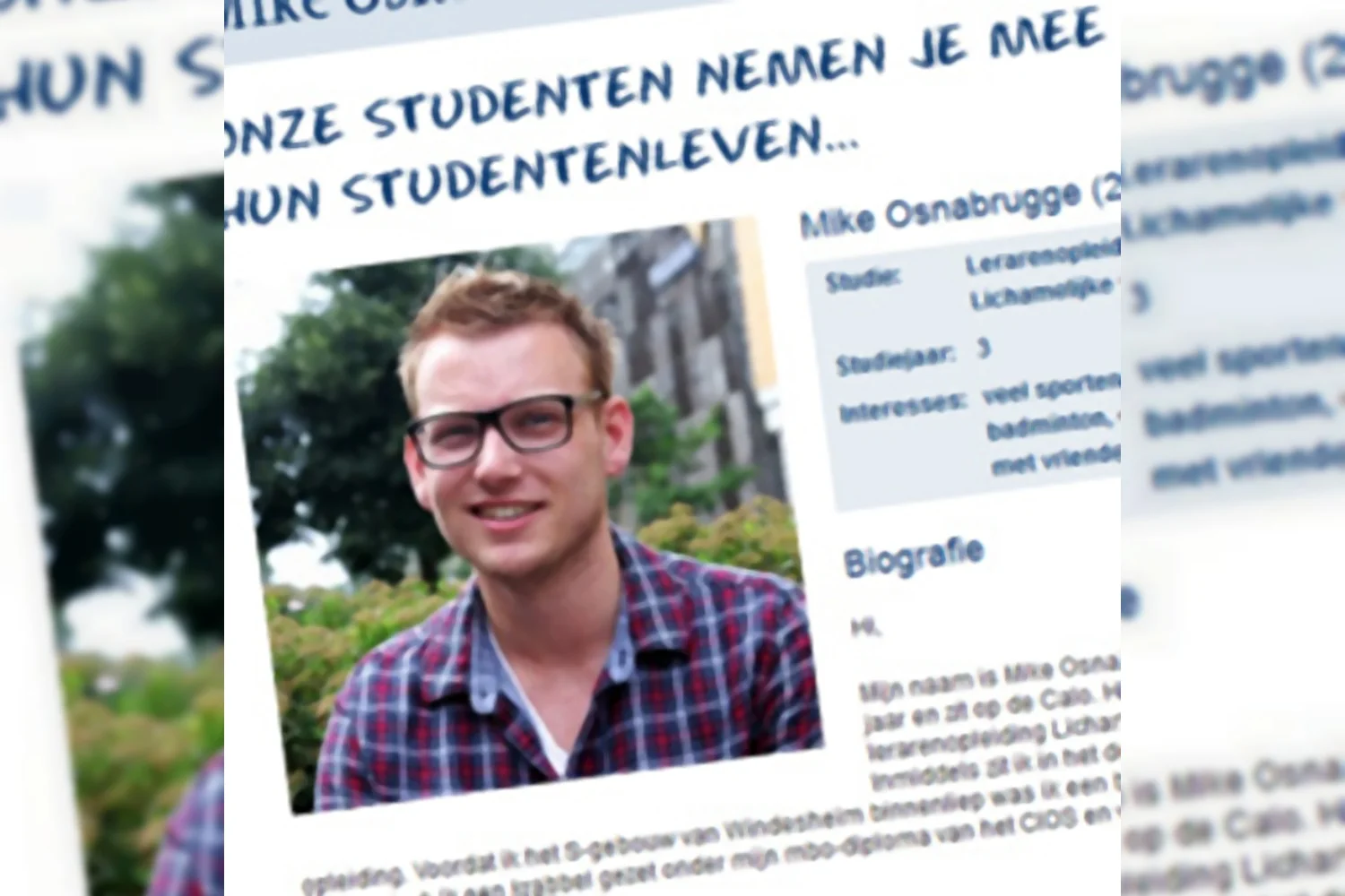 Mike Osnabrugge: 'Snie-sna-snotter...'