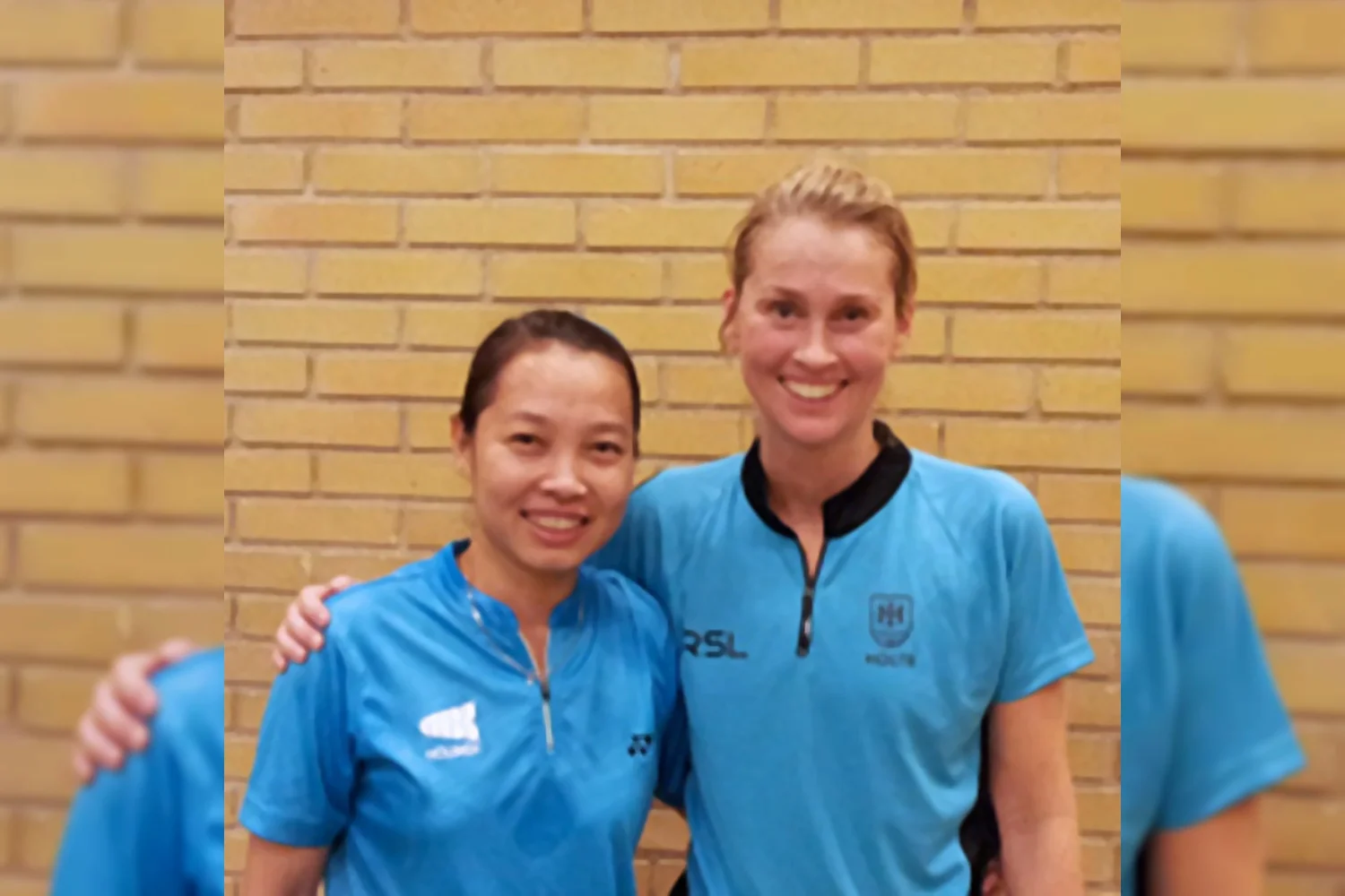 Huynh speelde tegen badmintonicoon en dertienvoudig Deens kampioene Camilla Martin