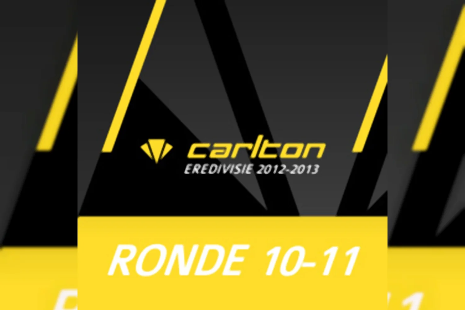 Carlton Eredivisie 2012-2013 - speelronde 10 en 11