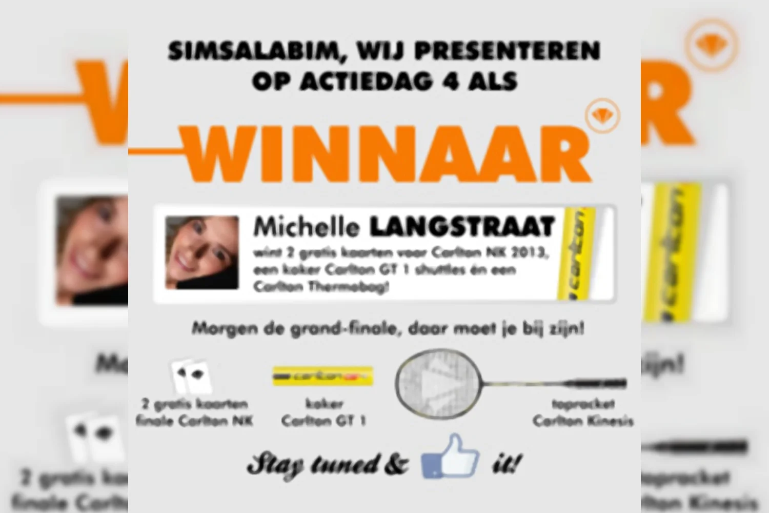 Ladies strike again: Michelle Langstraat is dagwinnaar 4!
