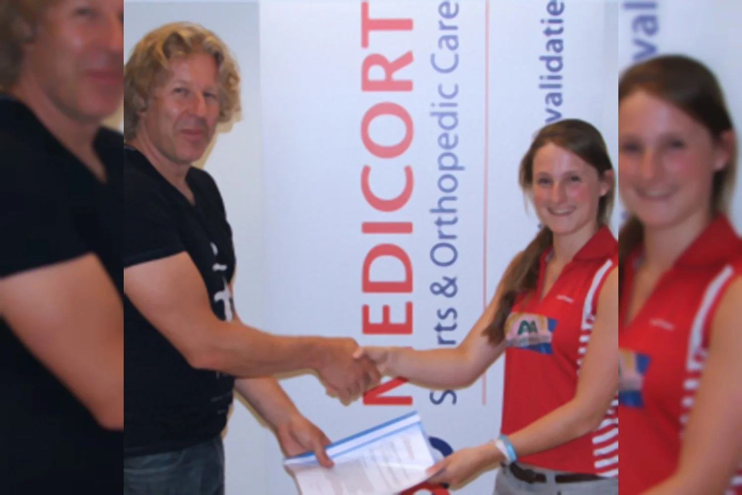 Kirsten van der Valk heeft haar eigen fysio tijdens het Carlton NK 2013
