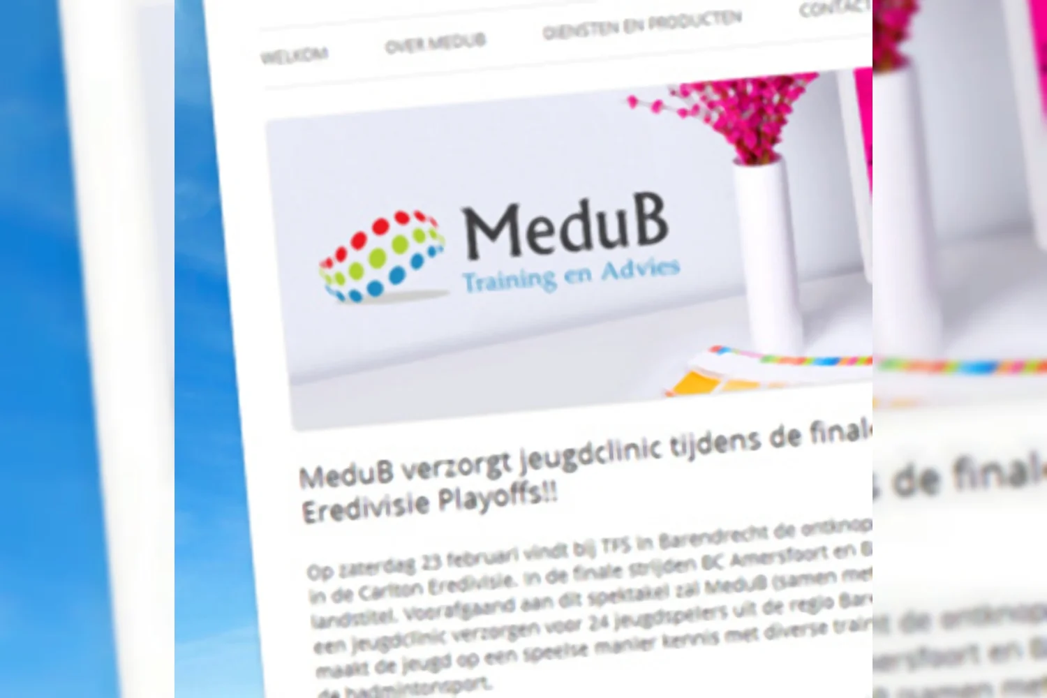 MeduB verzorgt jeugdclinic tijdens Carlton Eredivisie Playoffs