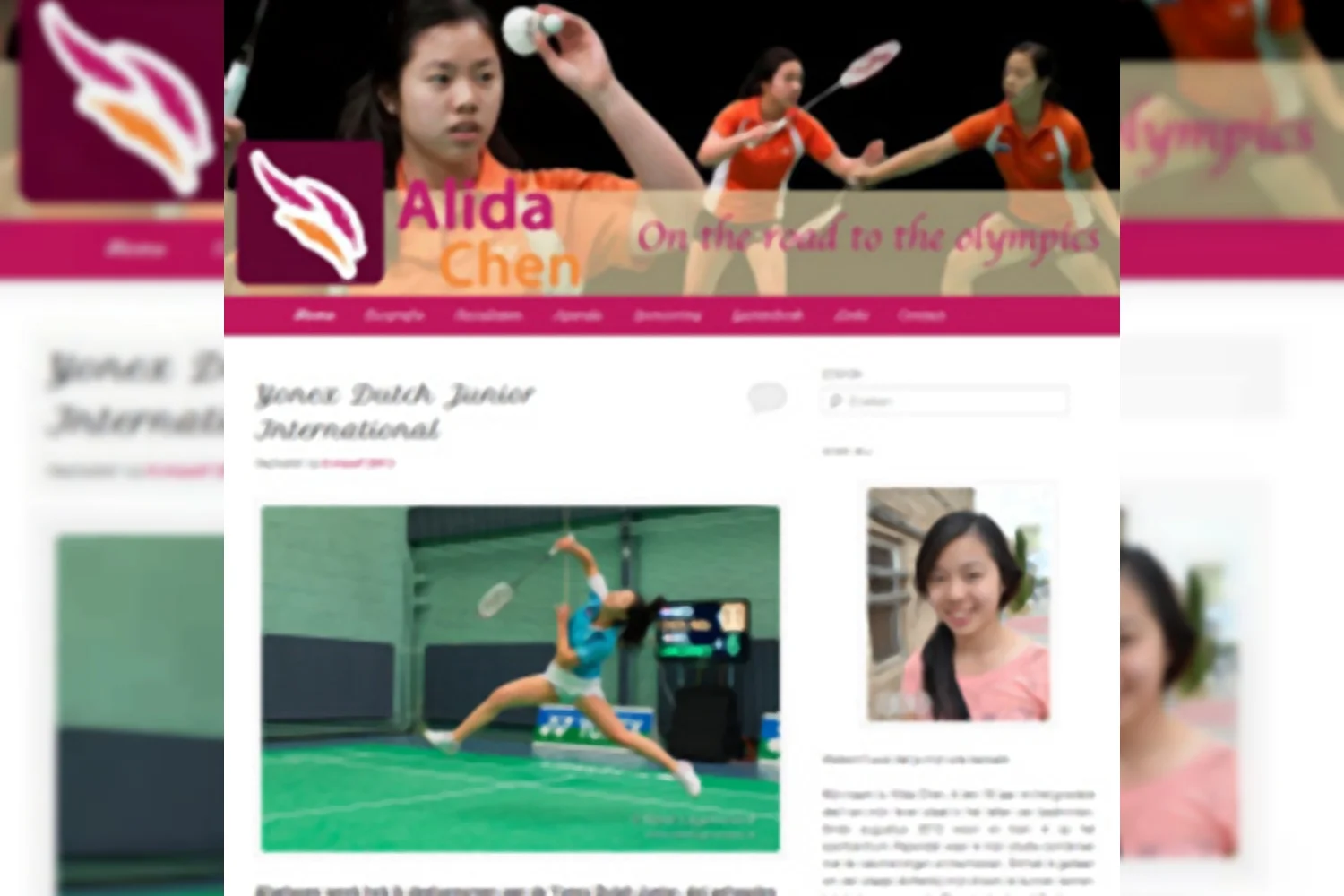 Alida Chen presenteert haar nieuwe website