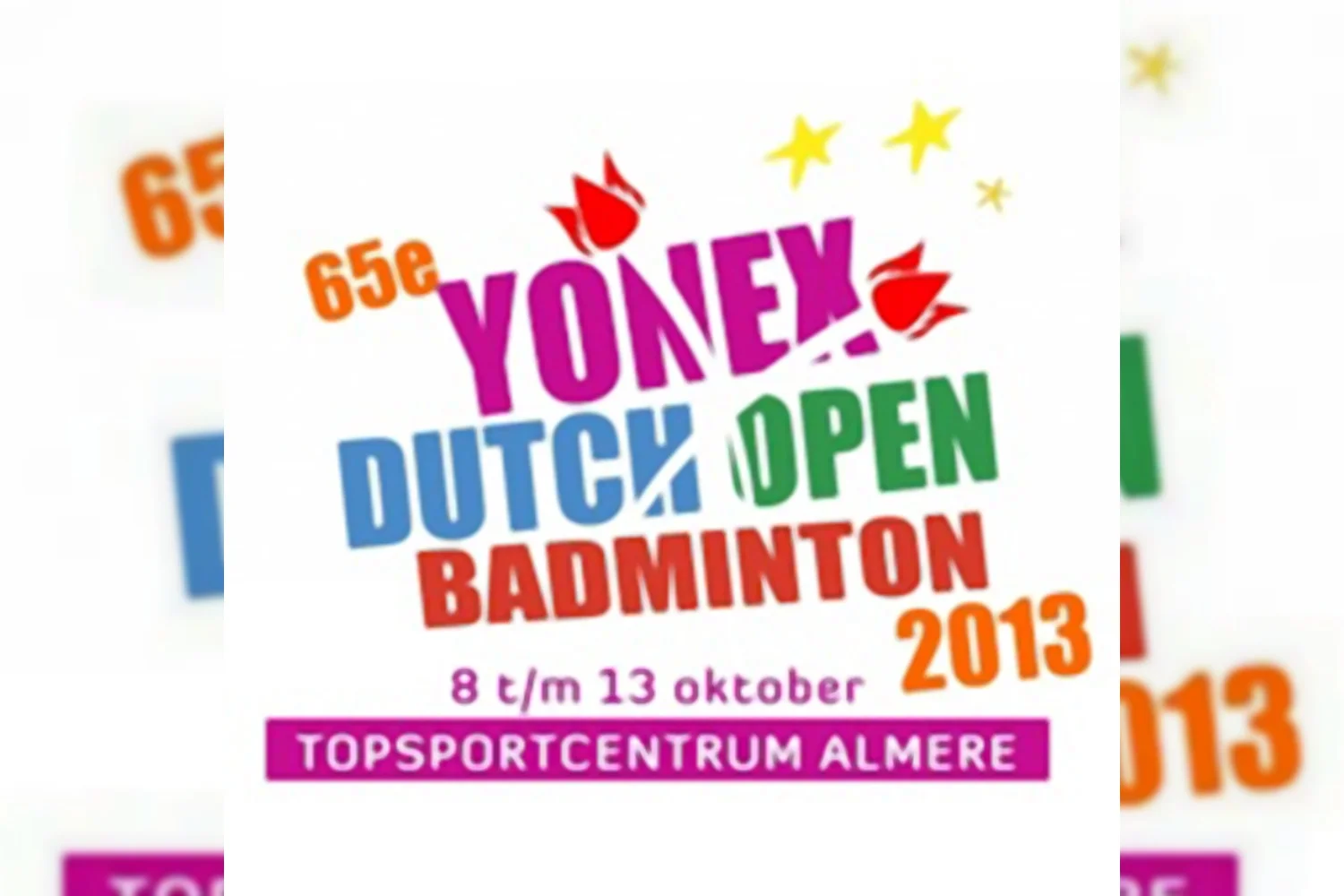 Inschrijving voor 65ste Yonex Dutch Open