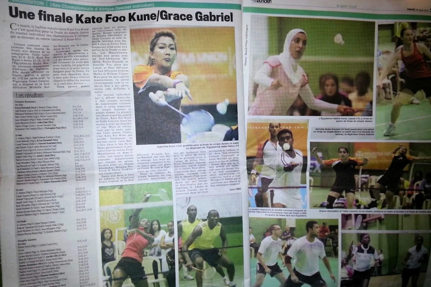 Grace Gabriel opnieuw Afrikaans Kampioene