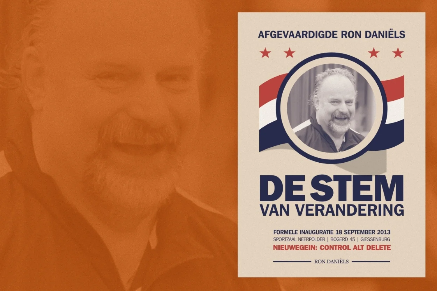 Verkiezing nieuwe afgevaardigde regio Zuid-West: Ron Daniëls