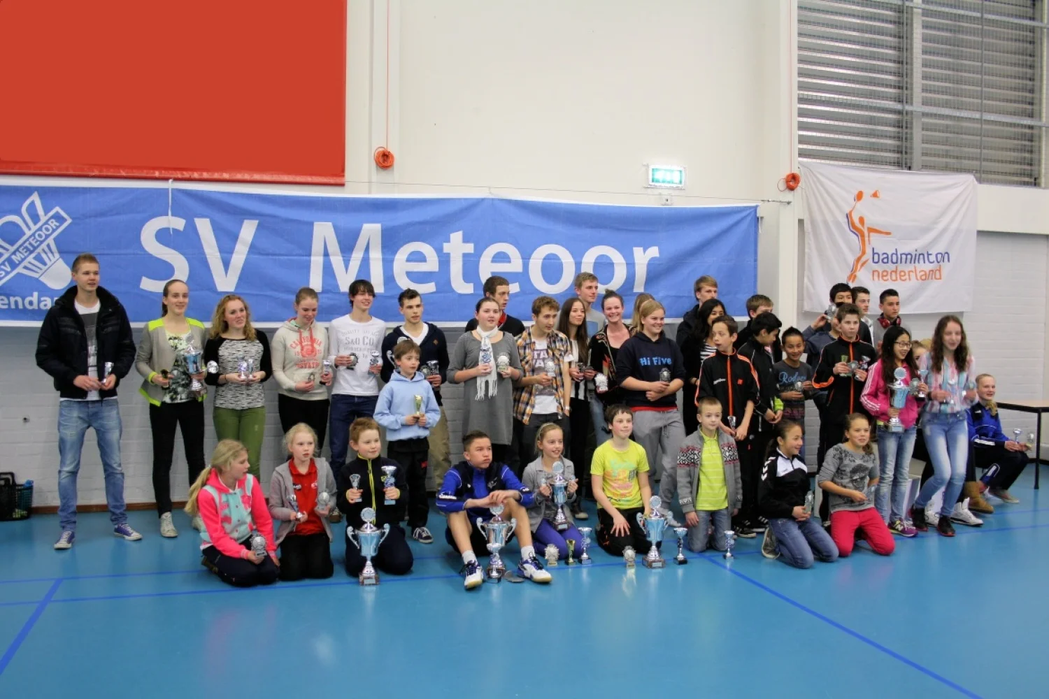 Lekker badmintonnen tijdens het RJK in Regio Noord
