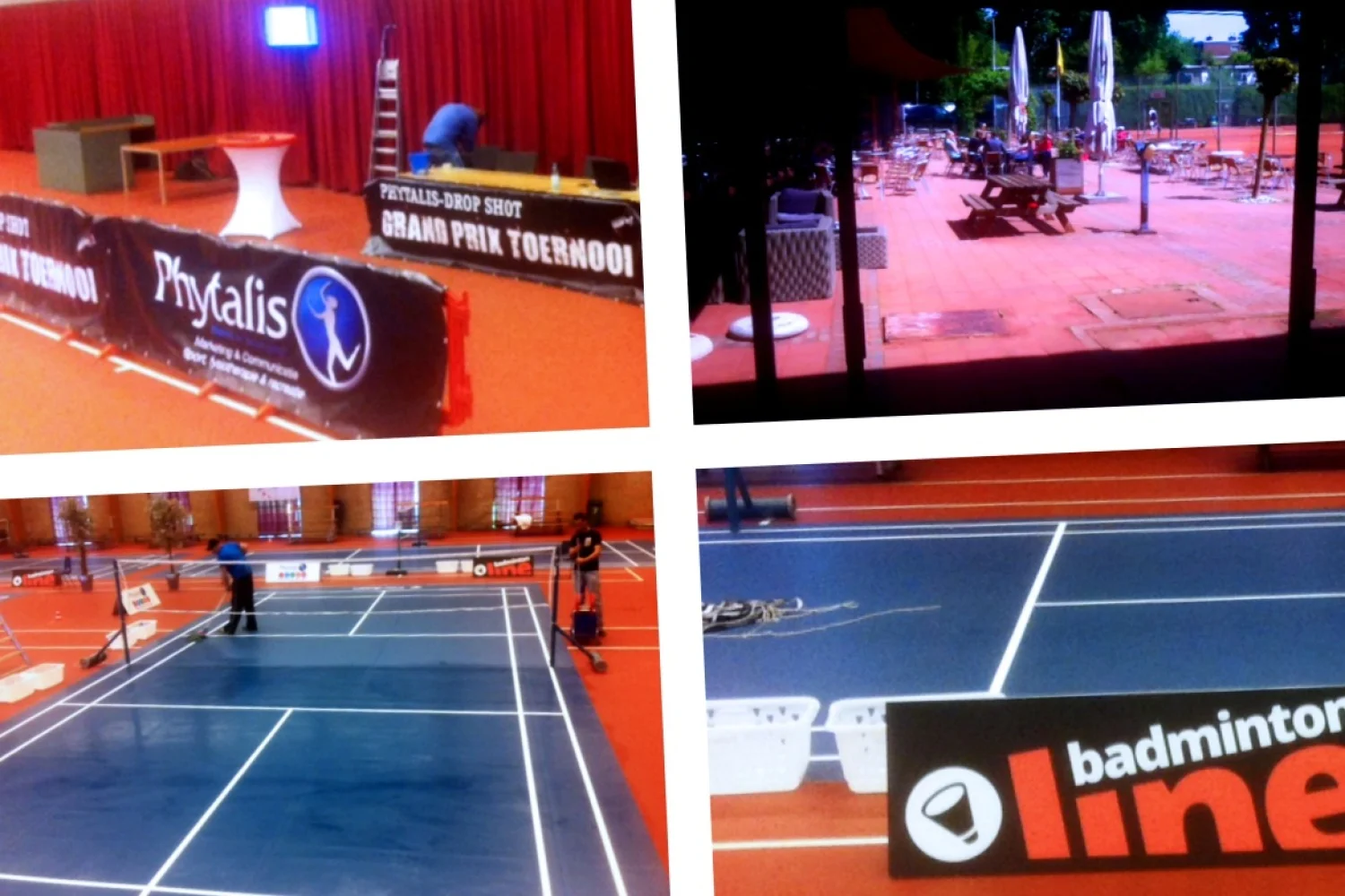 De banen van het Phytalis-Drop Shot Grand Prix toernooi liggen klaar!