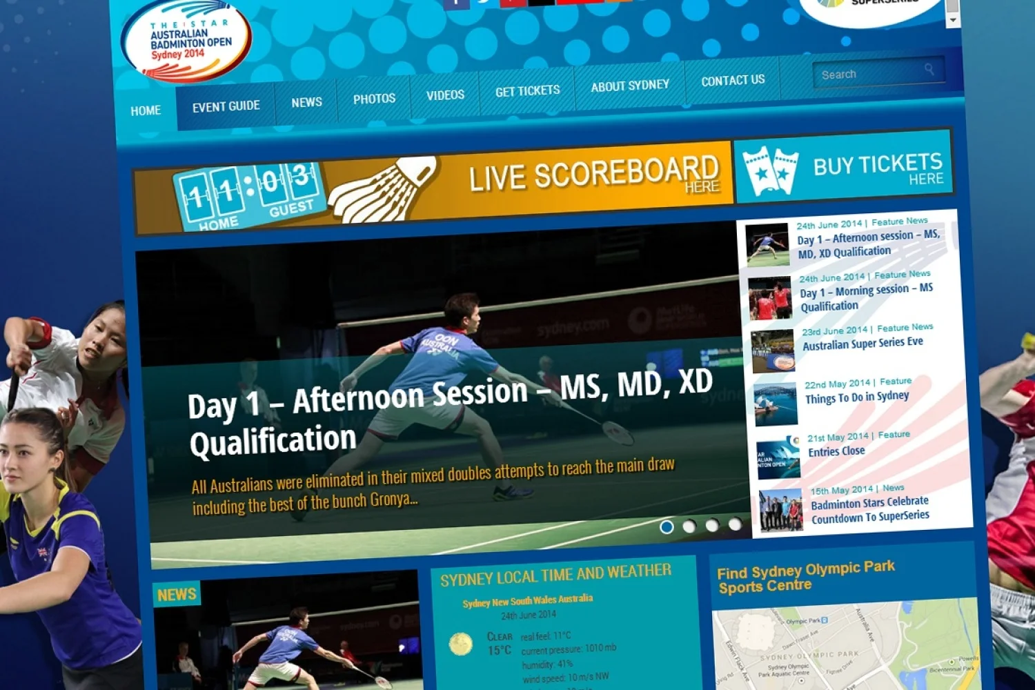 Nederlandse inbreng in 2014 Australian Open Superseries