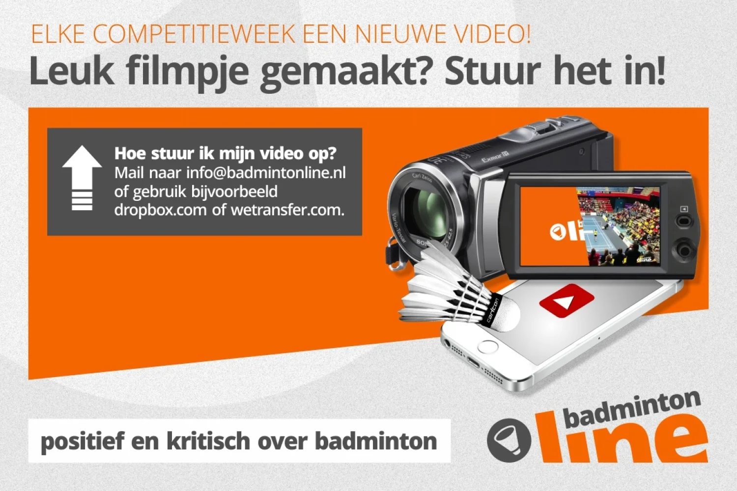 Leuk filmpje gemaakt? Stuur het in!