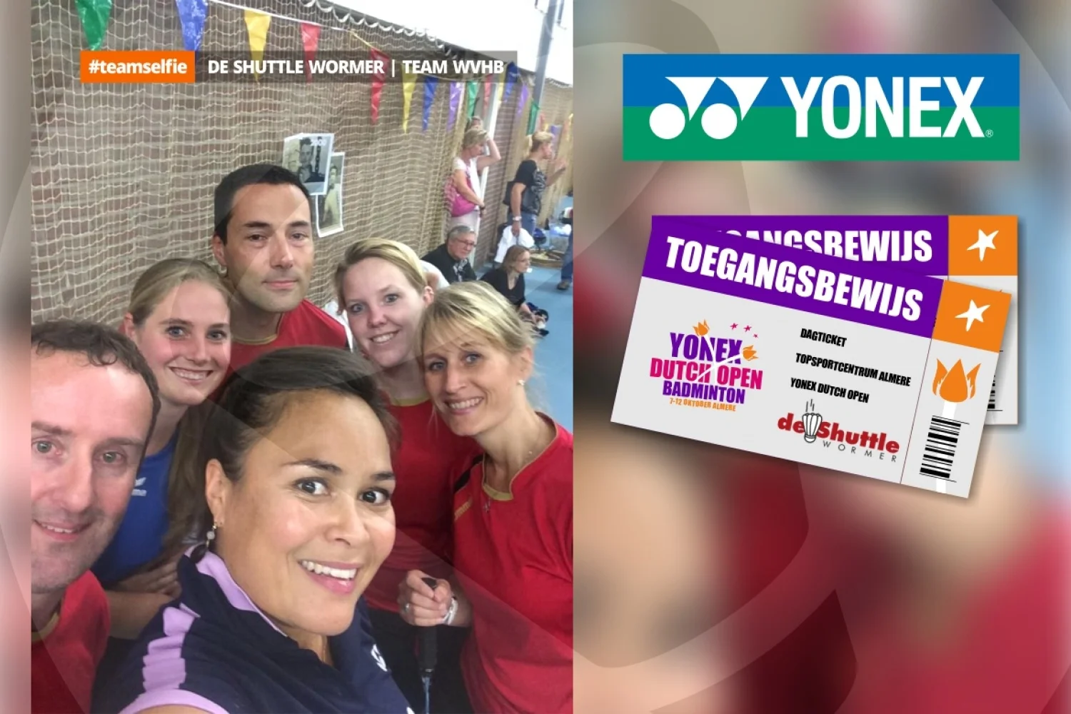 De Shuttle Wormer wint YDO2014-tickets met hun #teamselfie!