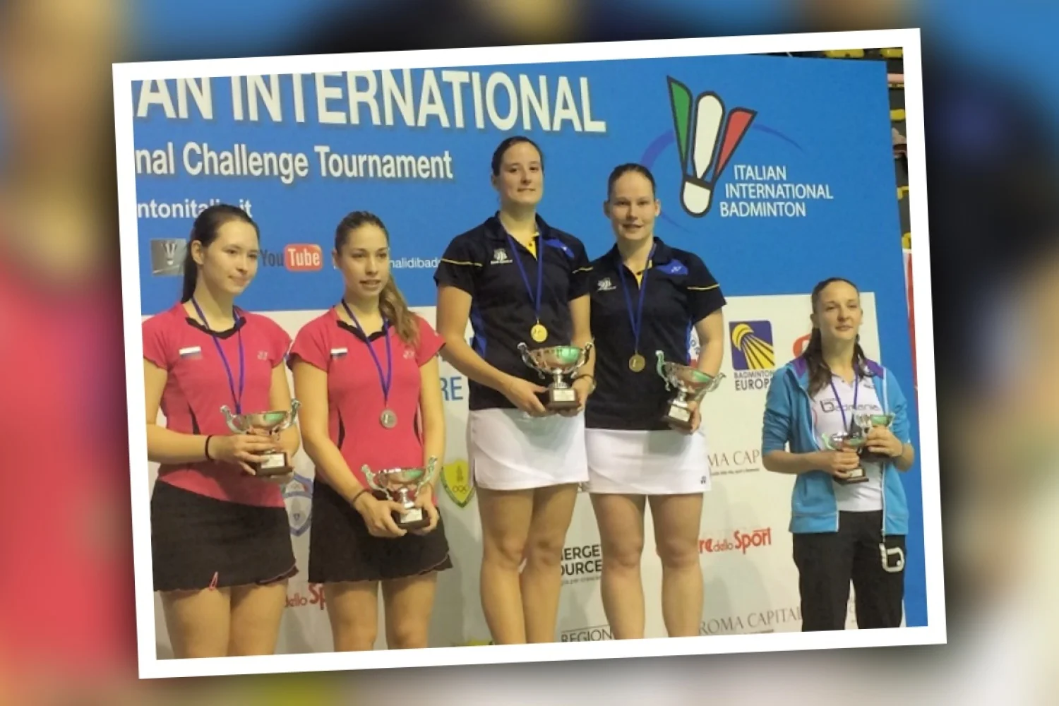 Goud voor Iris en Samantha in Italian International