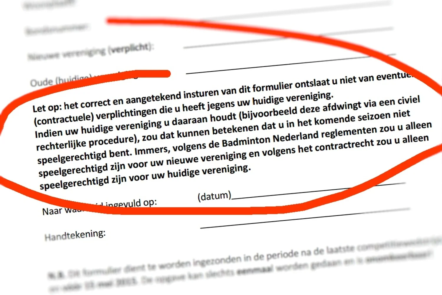 Overstappen naar andere club? Check de 15-mei-regeling!