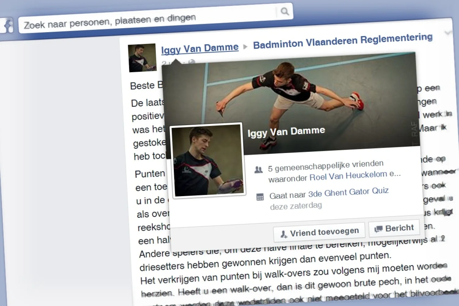 Iggy Van Damme: Beste Badminton Vlaanderen