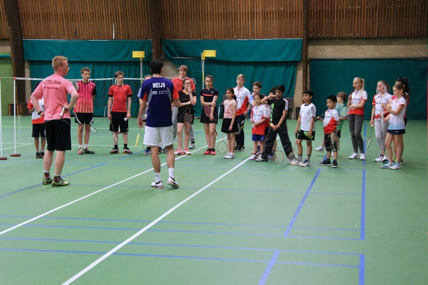 Erik Meijs inspireert jeugd BC Drop Shot