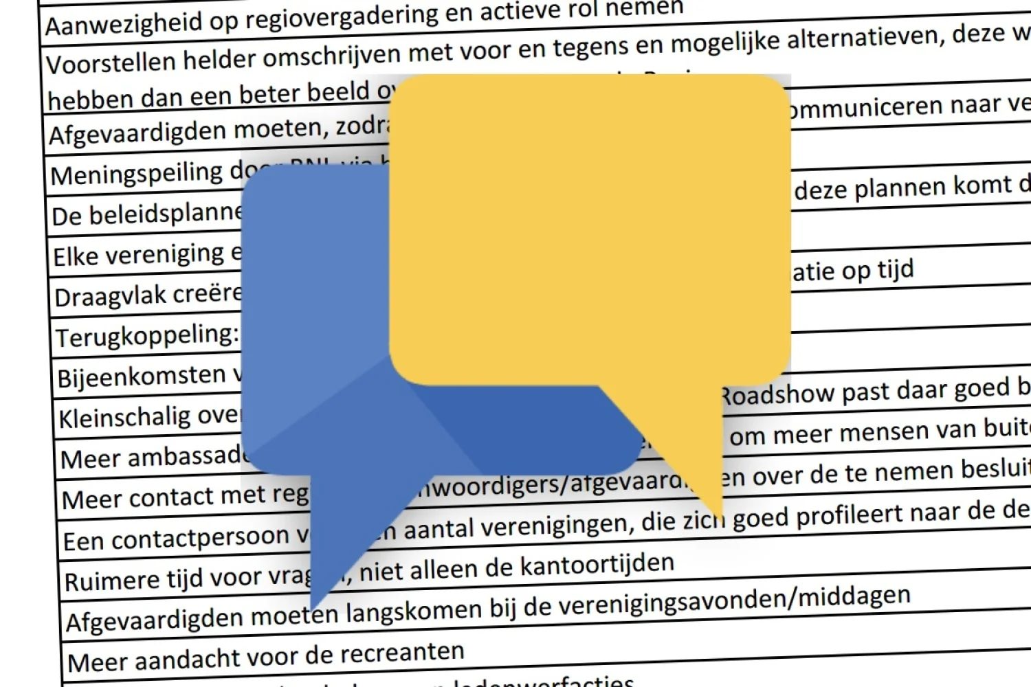 Regiovergaderingen 2015: 'Chatten met Badminton Nederland'