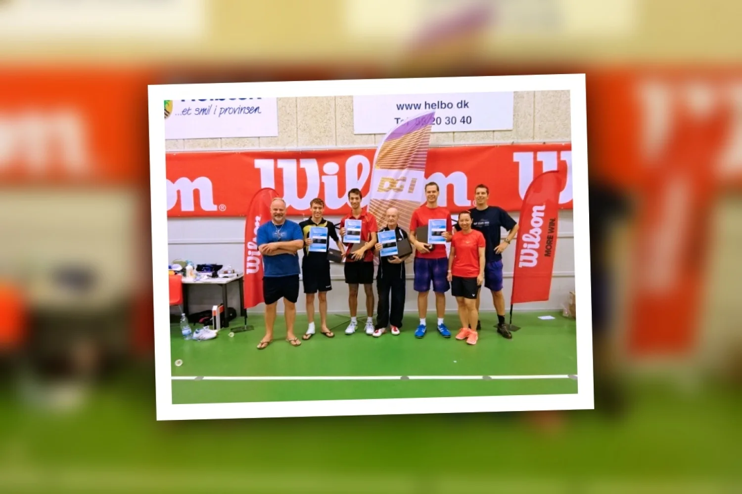 Een tip van de badmintonsluier opgelicht