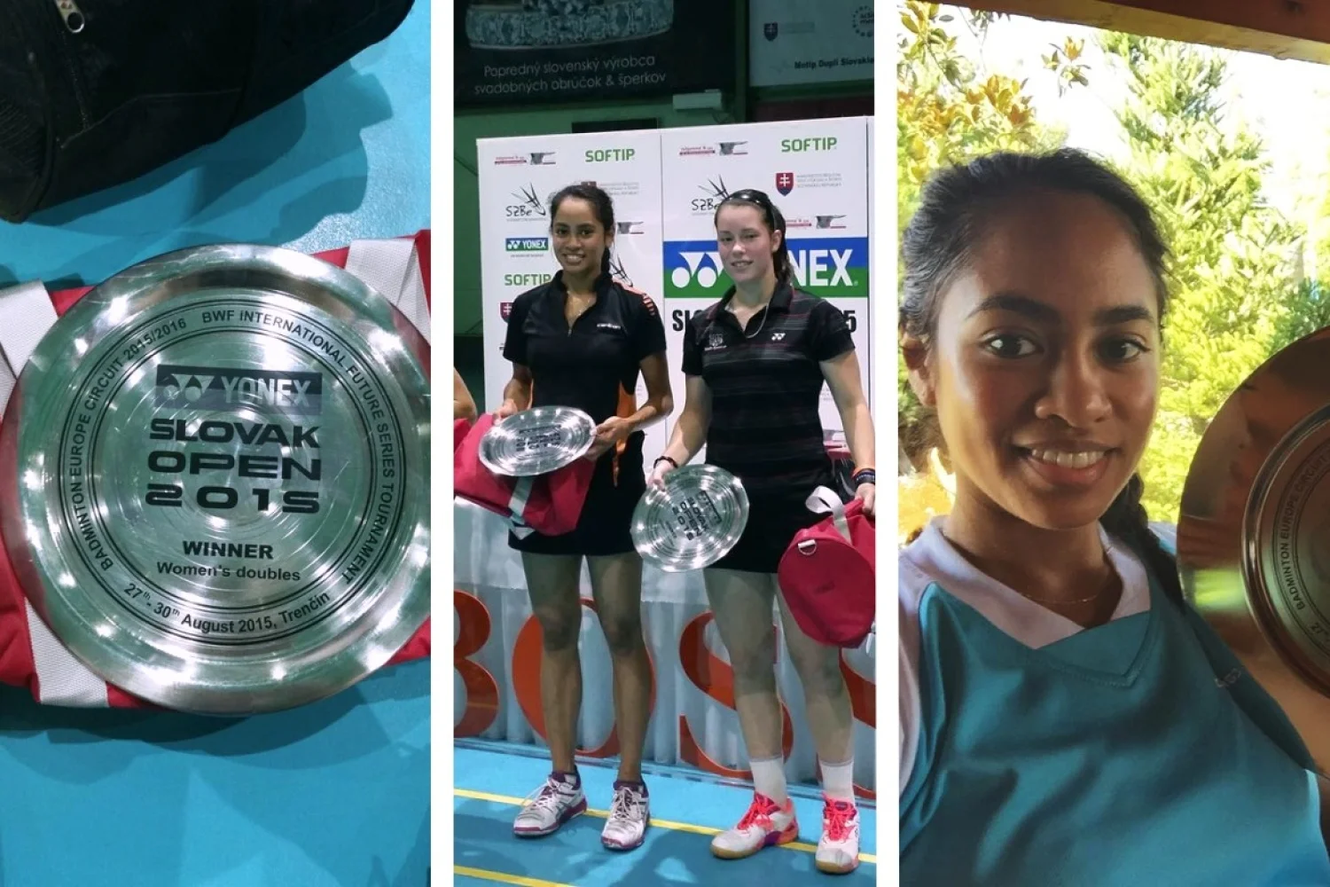 Cheryl Seinen en Gayle Mahulette winnaars damesdubbel Slovak Open 2015
