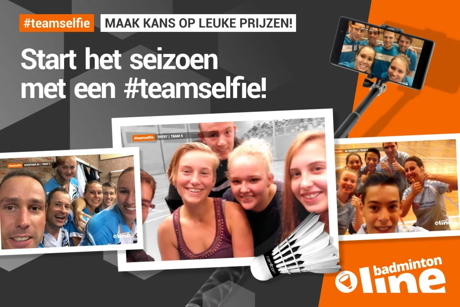 Start het seizoen met een #teamselfie!