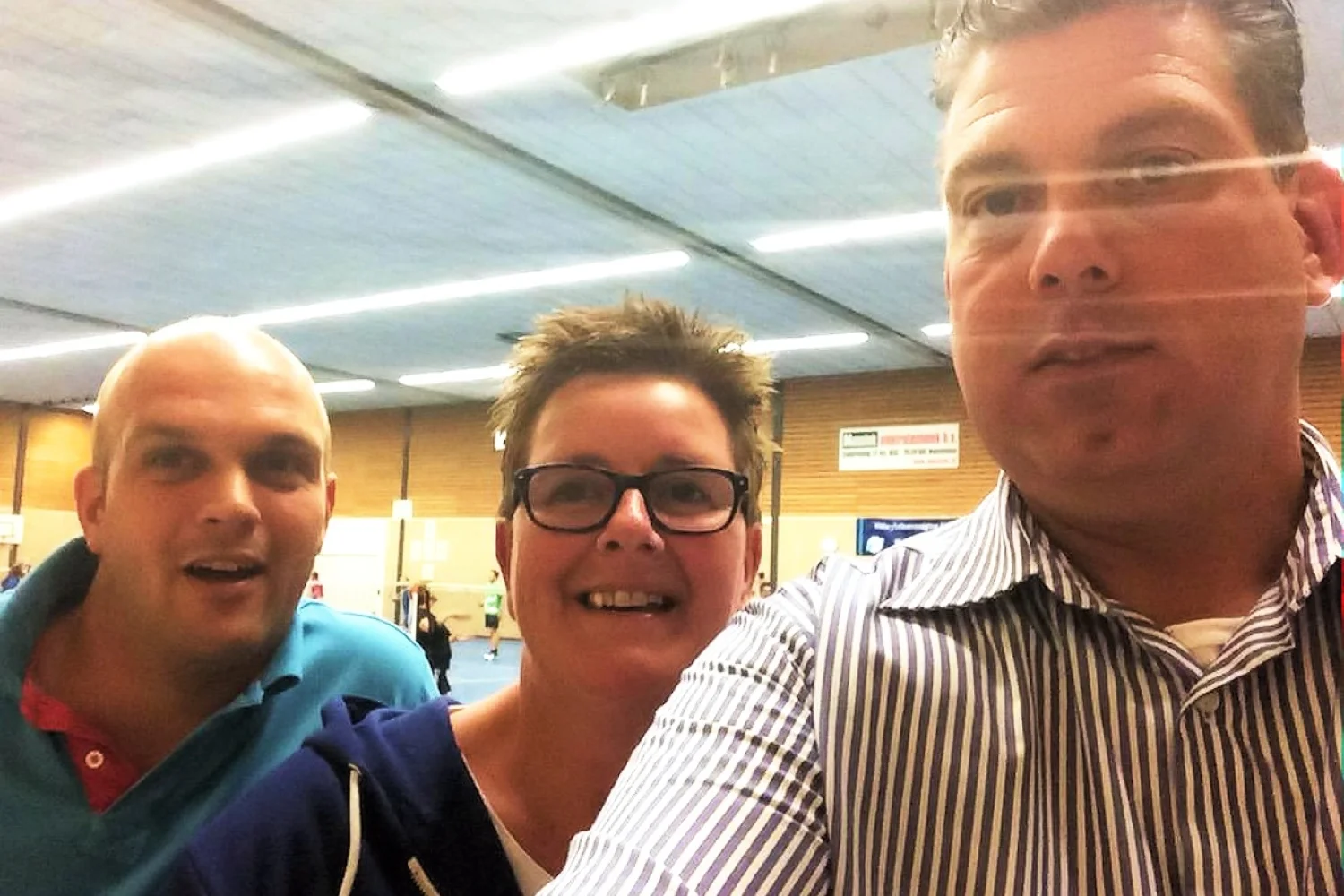 Paul Kleijn op pad tijdens de Week van het Badminton