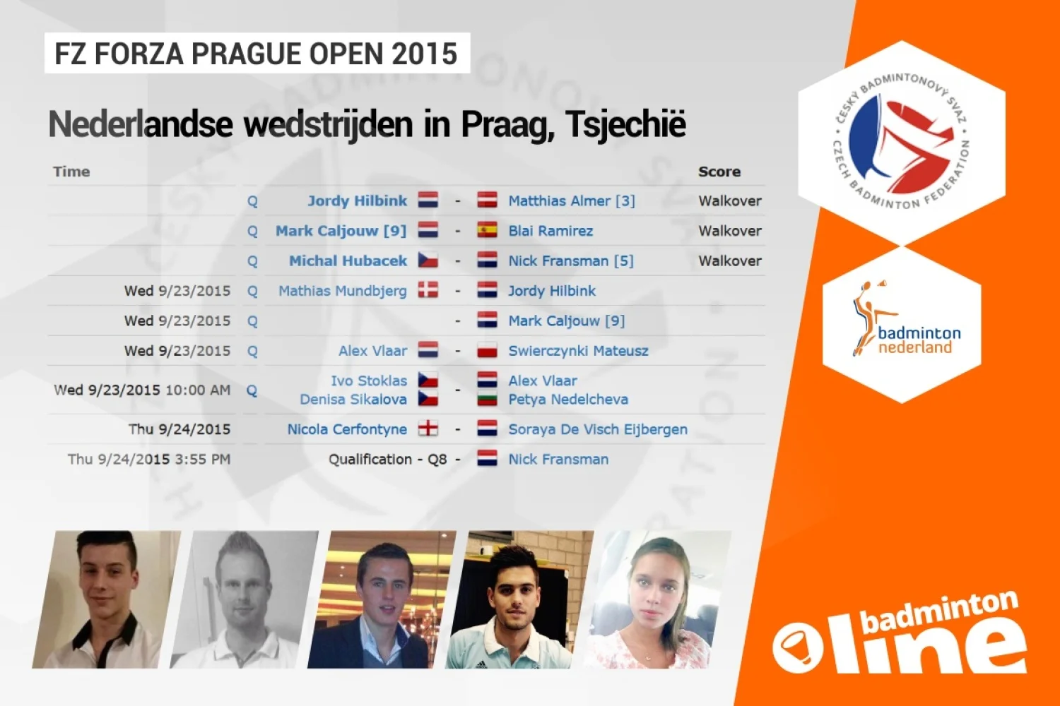 Handvol Nederlanders in Tsjechië voor Prague Open 2015