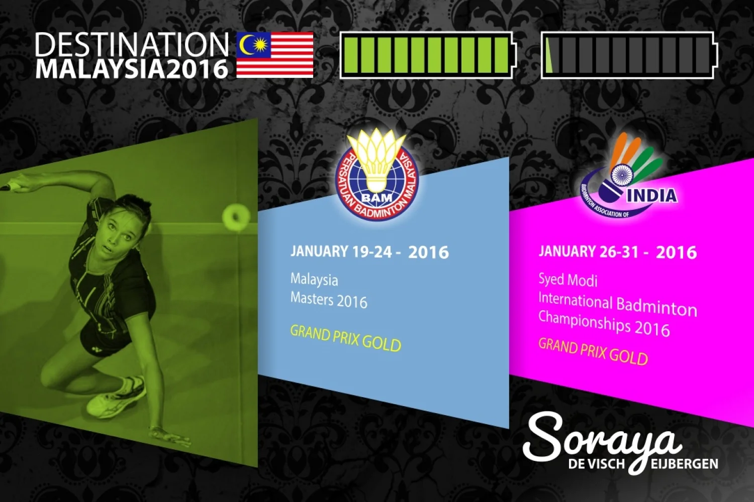 Dutch shuttler De Visch Eijbergen swaps Malaysian International for Grand Prix Gold