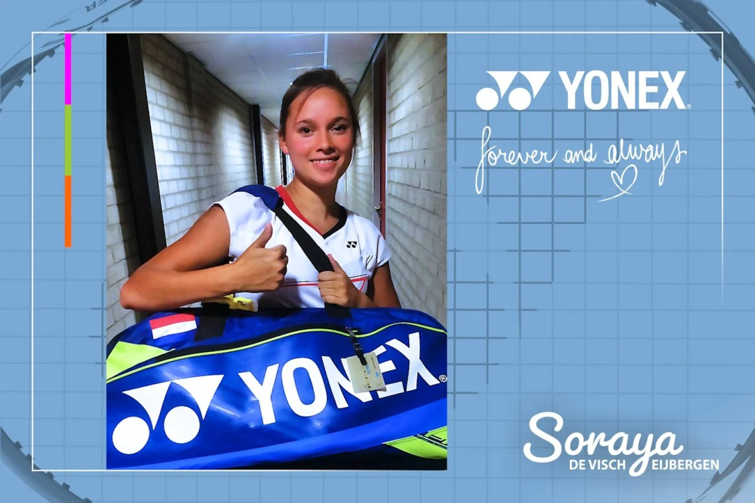Topbadmintonner Soraya de Visch Eijbergen verlengt sponsorcontract met marktleider Yonex