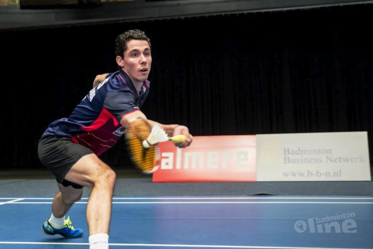 Erik Meijs had een off-day tijdens het Carlton NK Badminton 2017