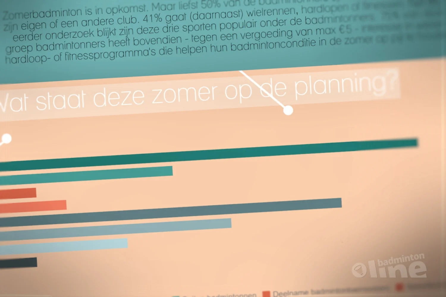 Badmintonner zit niet stil in de zomer