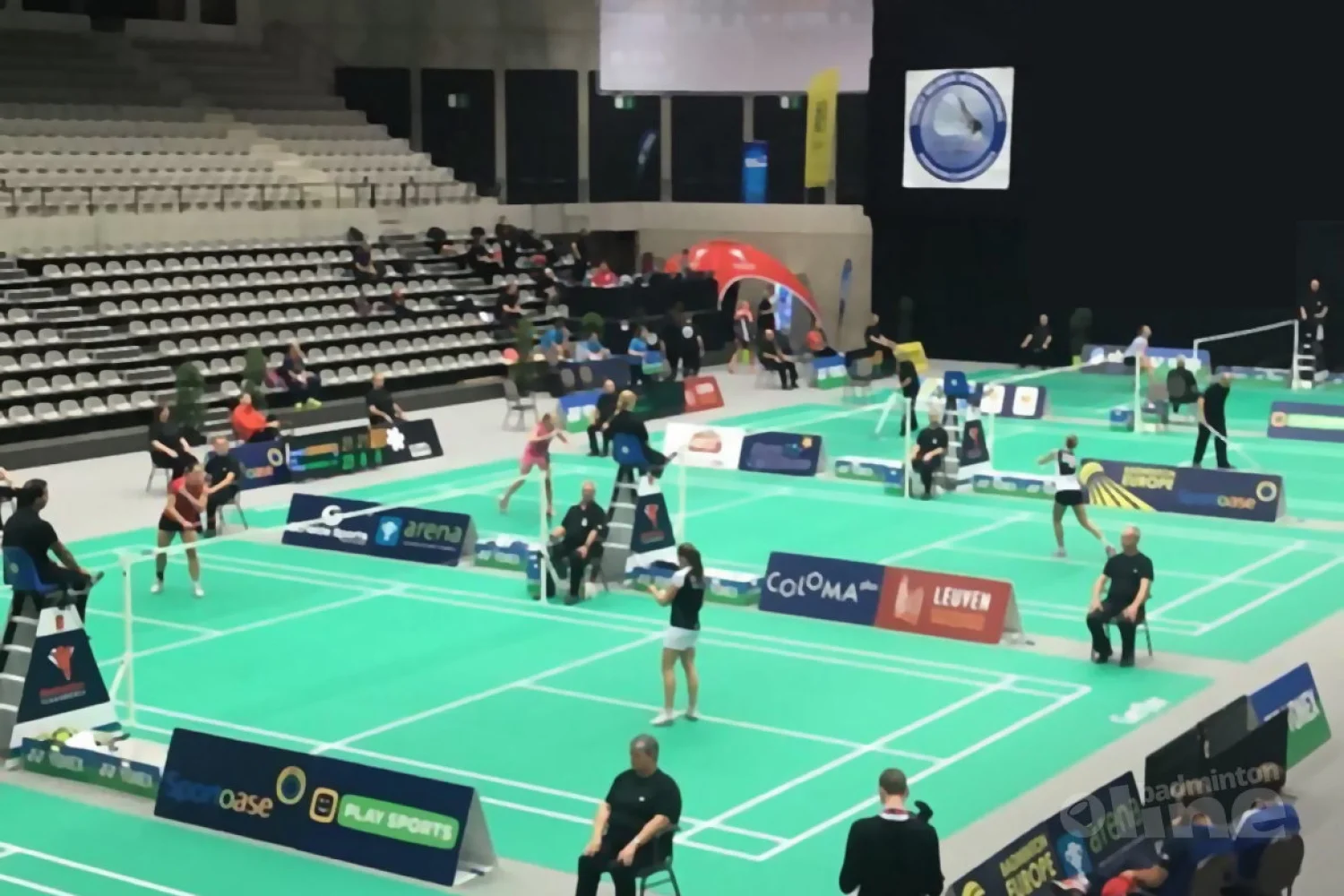 Tussentijdse uitslagen in Leuven tijdens Belgian International