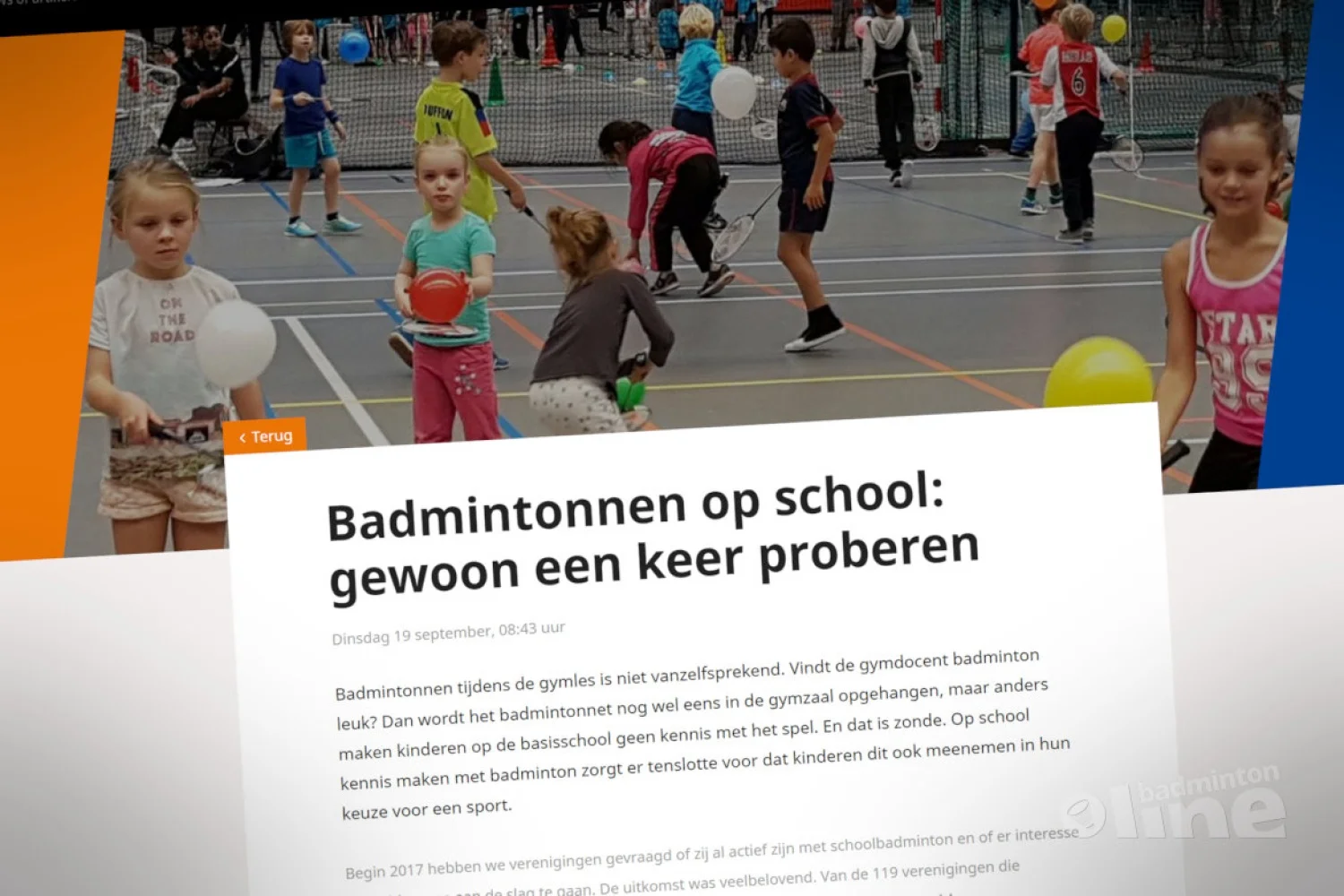 Badmintonnen op school: gewoon een keer proberen!