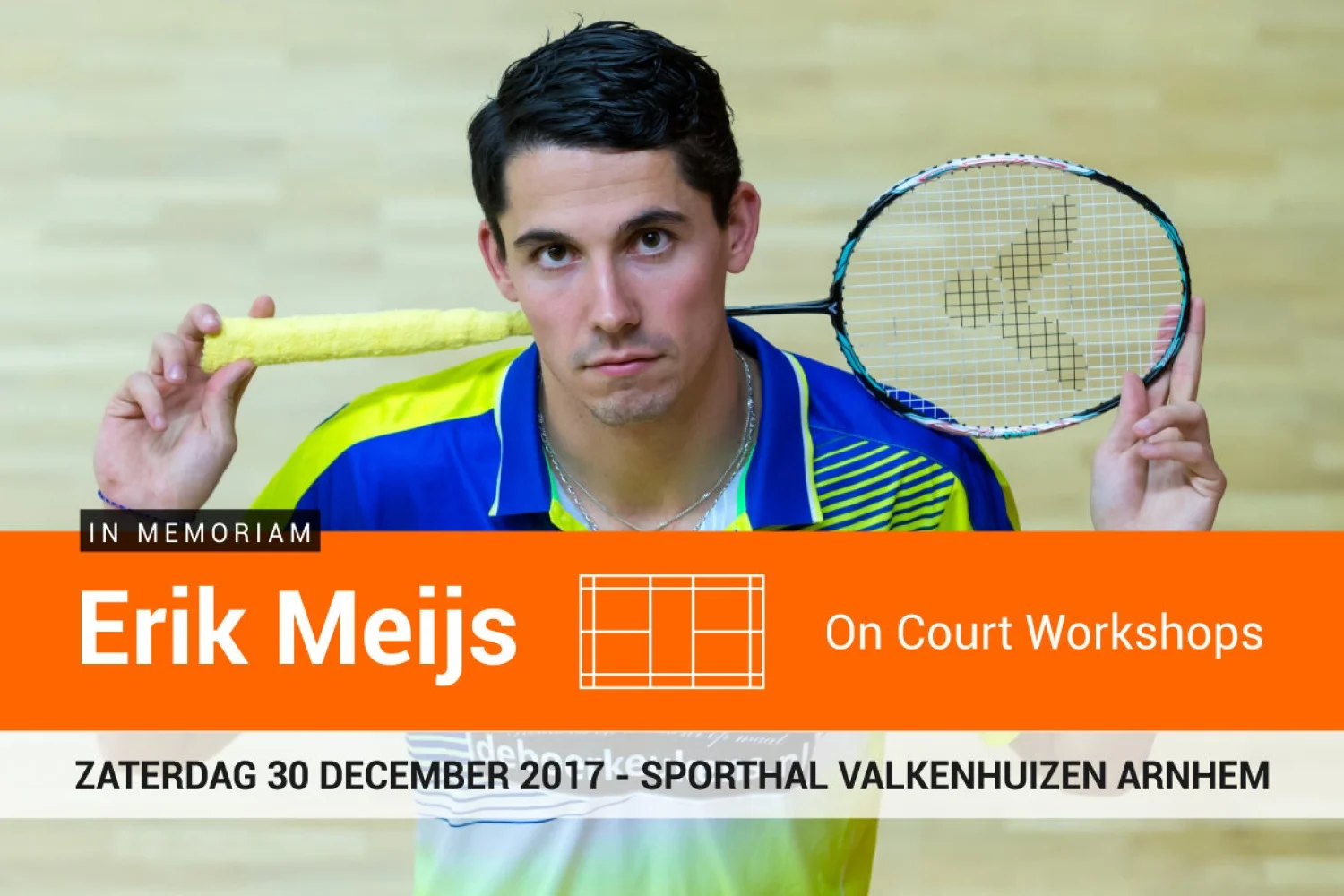 Badmintontrainers en jeugdspelers uitgenodigd voor Erik Meijs On Court Workshops