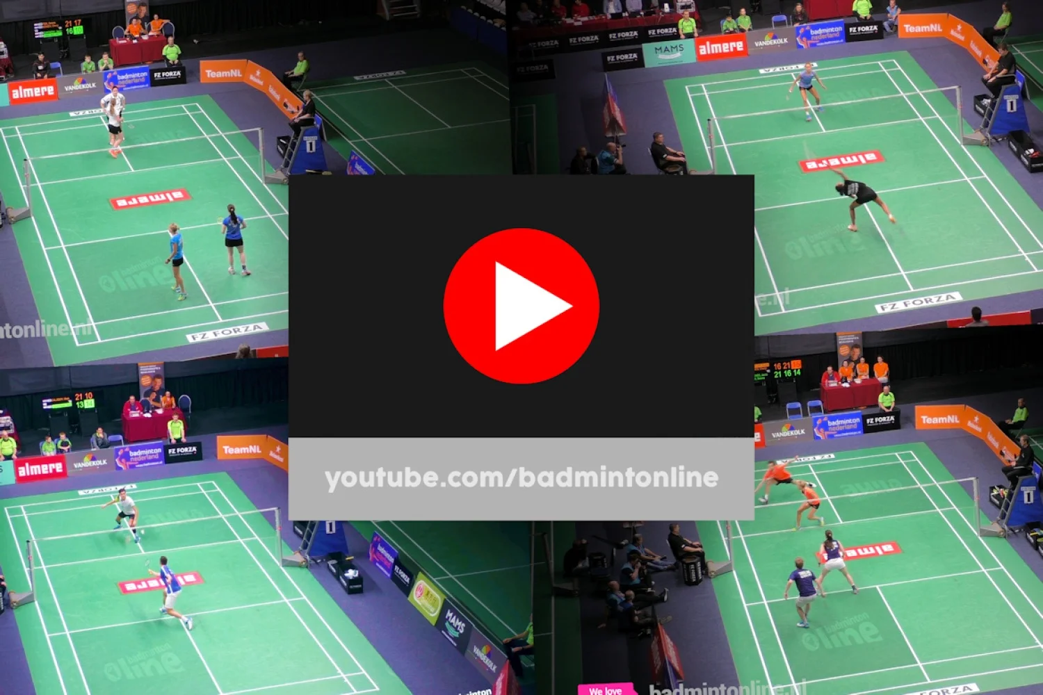 Volledige finales NK Badminton 2018 in Full HD op badmintonline.nl YouTube