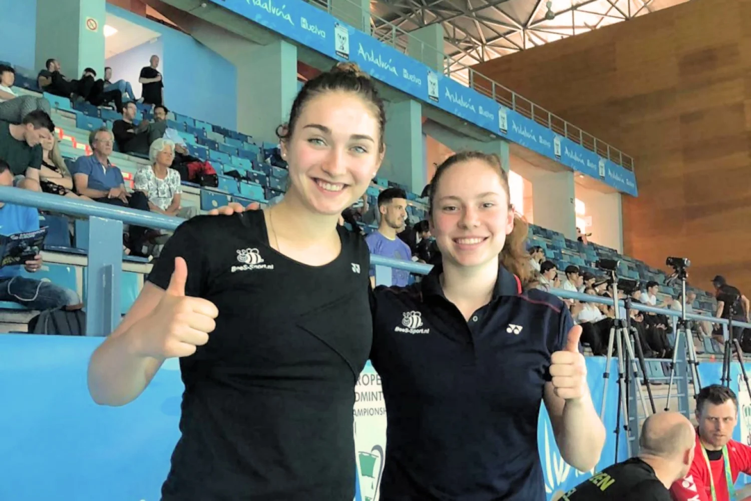 Imke en Debora verrassen Duitse meiden bij EK Badminton 2018