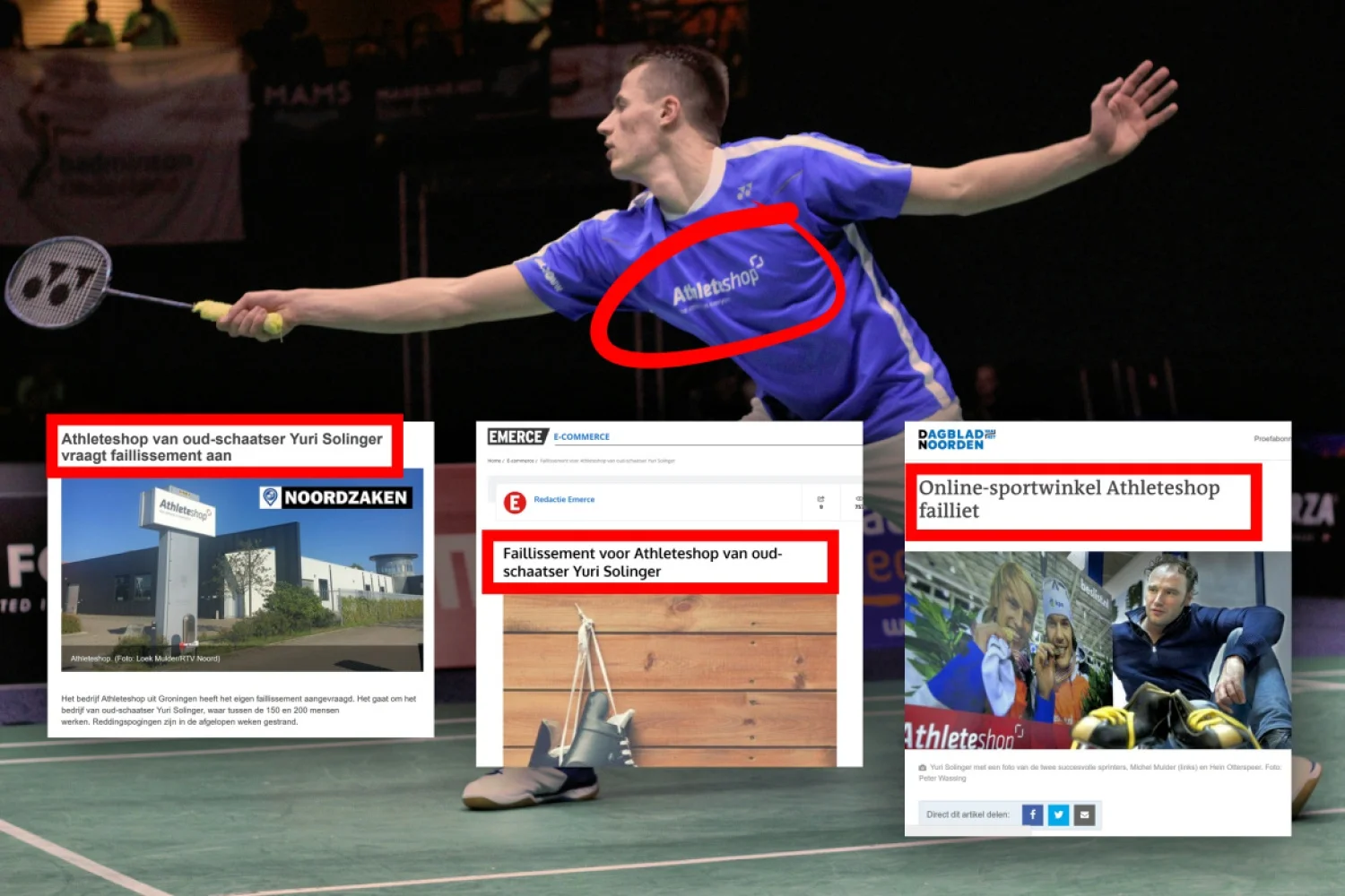 Sponsor Nederlandse topbadmintonner Mark Caljouw failliet?