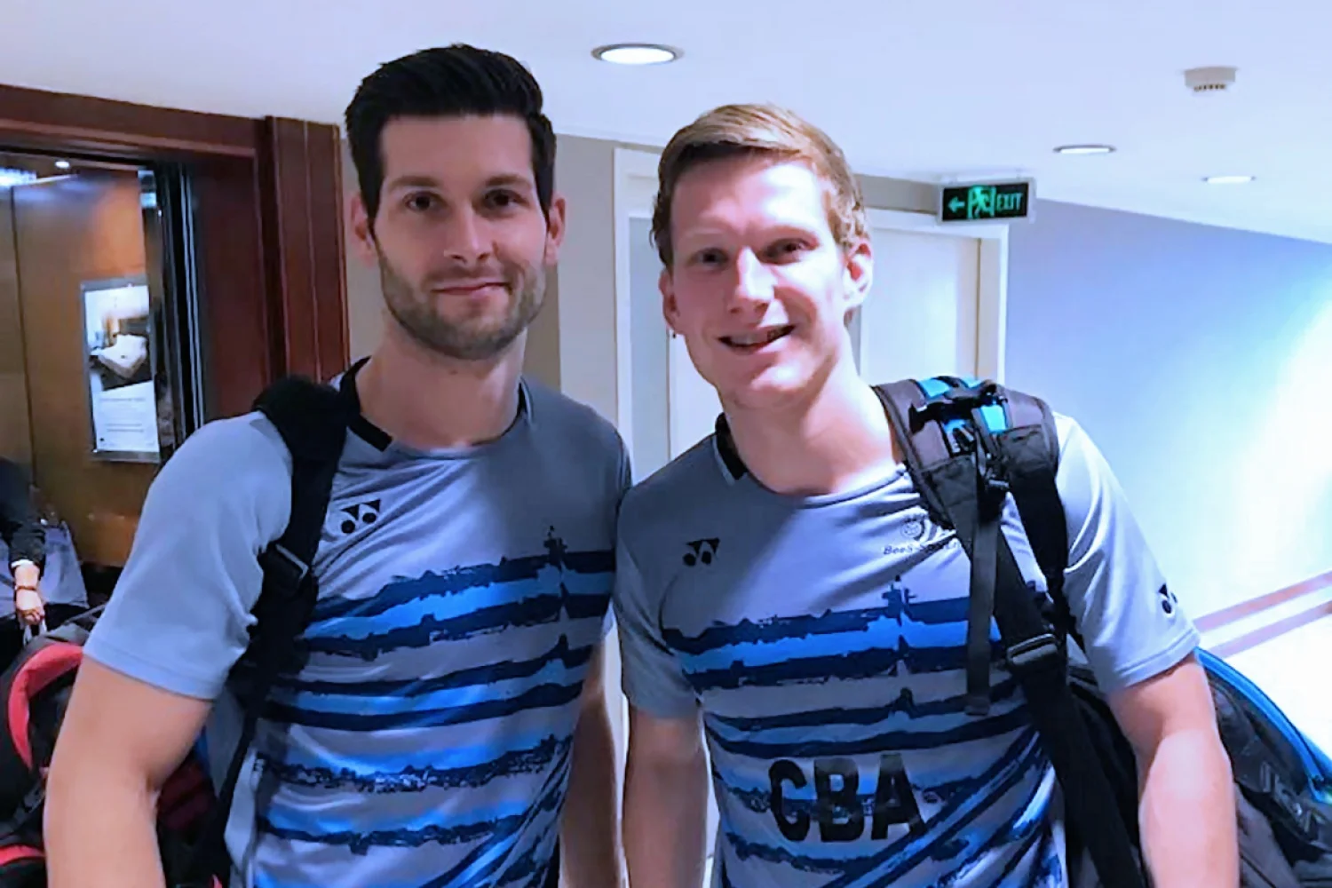 Jelle Maas en Robin Tabeling zijn klaar voor hun wedstrijd!